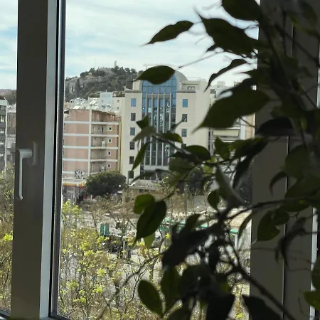 Modern Cityview Flat - 1 Min To Metro - Walk To Acropolis *